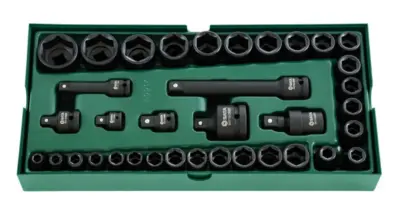Set bussole esagonali metriche con accessori utensili manuali 36 pezzi