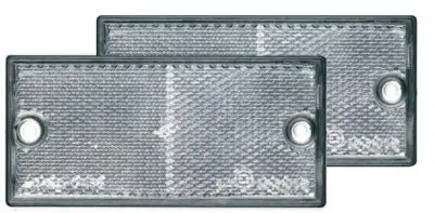 Set catadiottri anteriori bianchi riflettenti sicurezza bici accessori