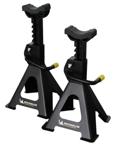 Set cavalletti sollevamento auto 2 tonnellate acciaio resistente robusti