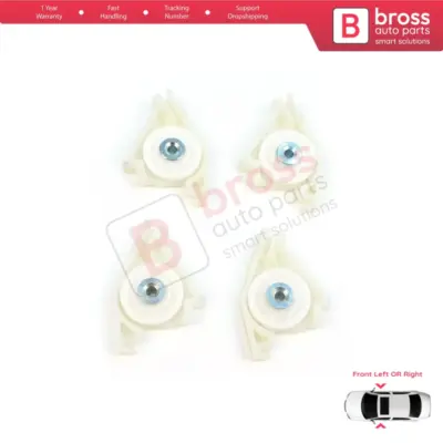 Set Clip Puleggia Angolo Sinistro e Destro Alzacristallo Anteriore per Audi A4