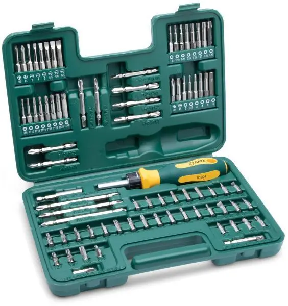 Set completo cacciaviti a cricchetto utensili manuali professionali 80 pezzi