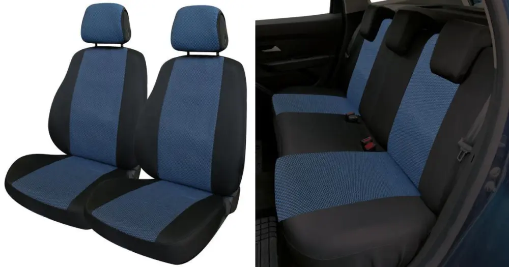 Set completo coprisedili auto tessuto per Smart tg. Speciale Tess. Misto Cotone