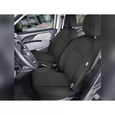 Set Coprisedili Anteriori e Posteriori Nero per Fiat Doblo 2015-2019