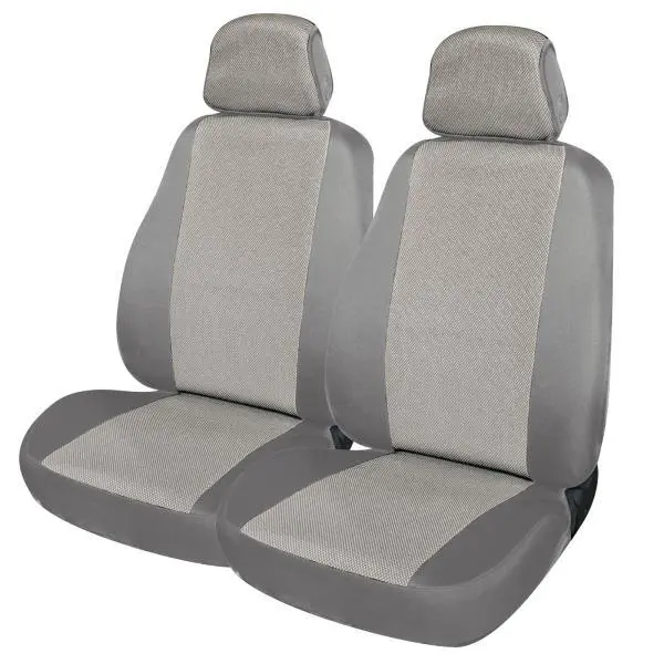 Set coprisedili anteriori per Smart tg. Speciale Tess. Misto Cotone Grigio