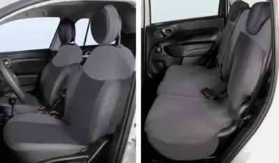 Set Coprisedili Auto Personalizzati per Fiat 500L Tess. Antracite/Grigio