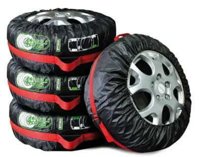 Set custodie copri pneumatici auto resistente impermeabile diametro 62-74 cm