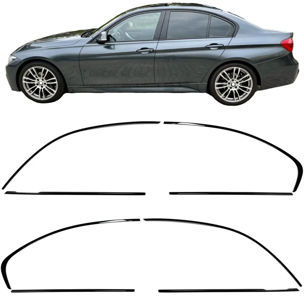 Set Decorativo Nero Shadow Line per BMW Serie 3 F30 2011-2018