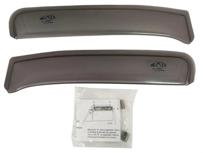 Set deflettori aria auto aerazione finestrini per Ford Transit Custom 2013-2023