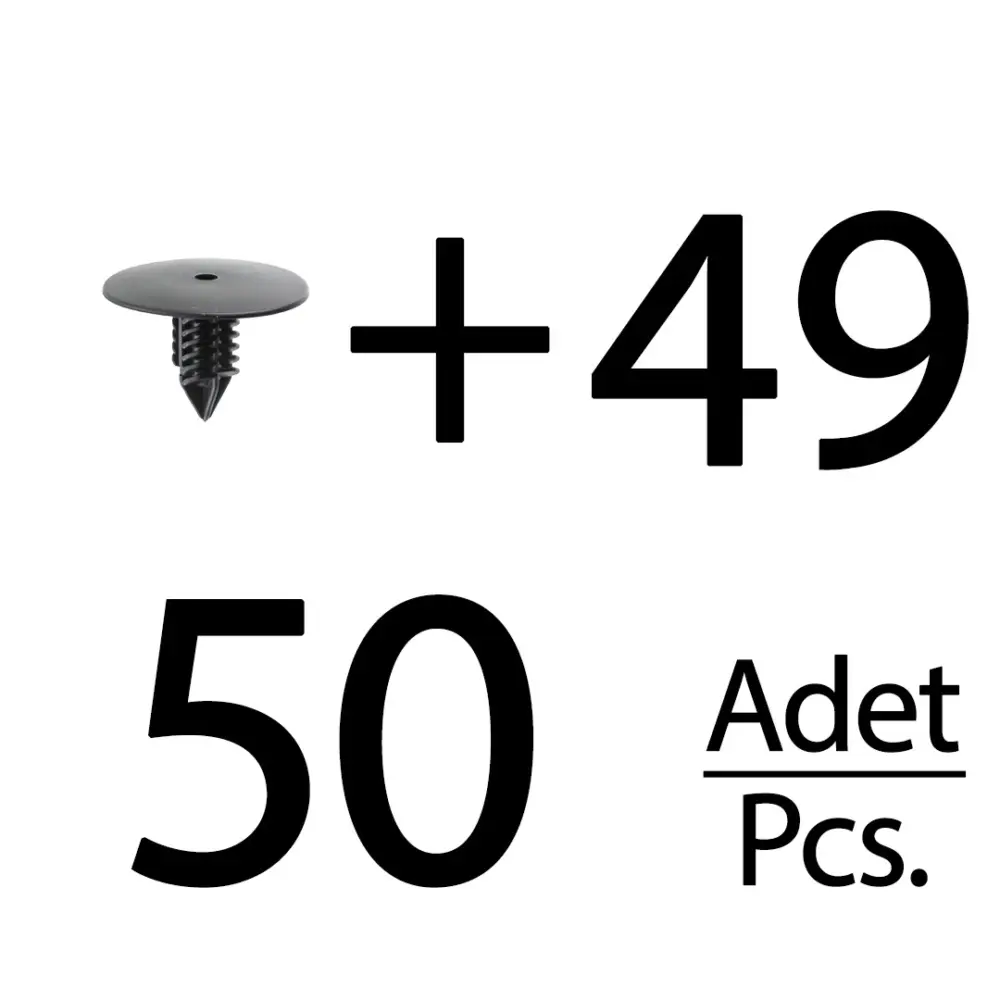 Set di 50 Clip Cofano per Renault Dacia