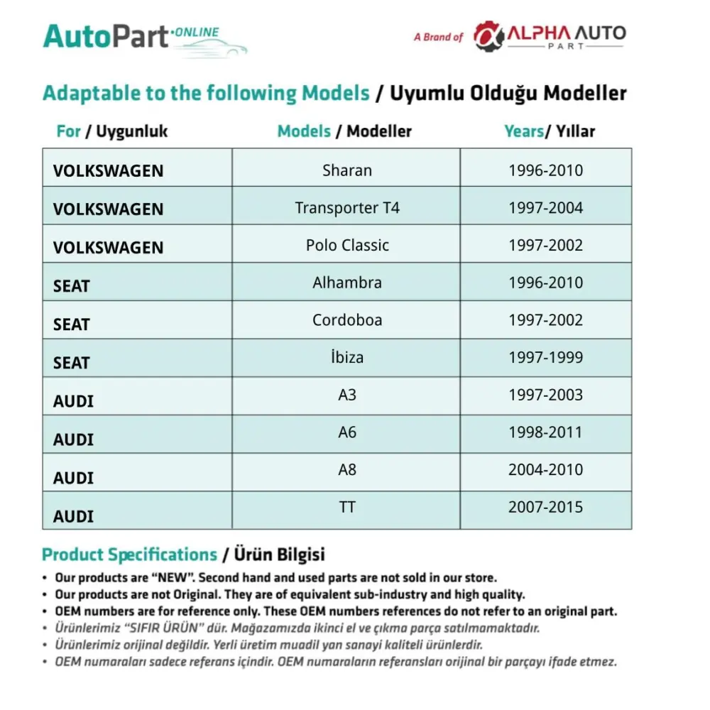 Set di 50 Clip per Rivestimenti per Audi Volkswagen Seat
