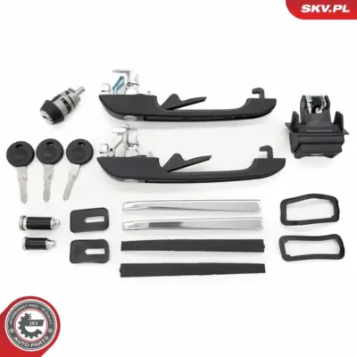 Set di maniglie e serrature con chiavi per VW Golf II (19E 1G1) 191 898 081