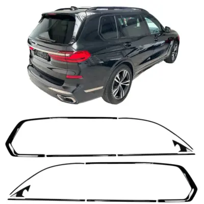 Set di Profili Decorativi Neri Lucidi per BMW X7 G07 dal 2019