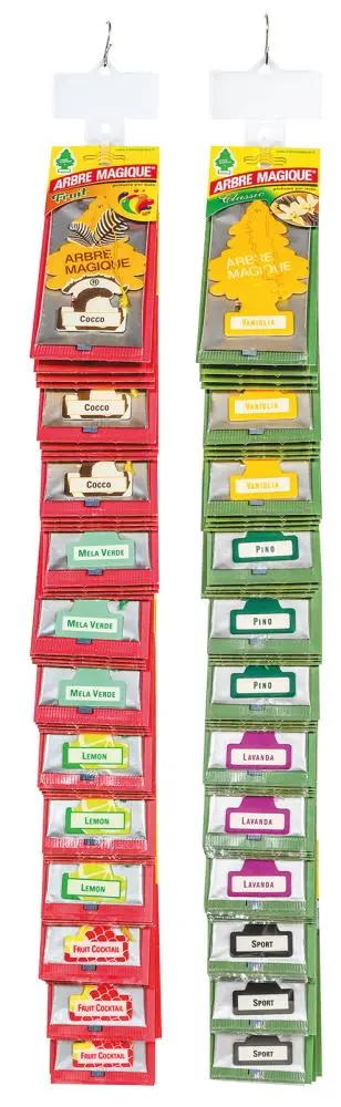 Set doppia strip deodoranti auto assortiti profumatori freschi ambientatori