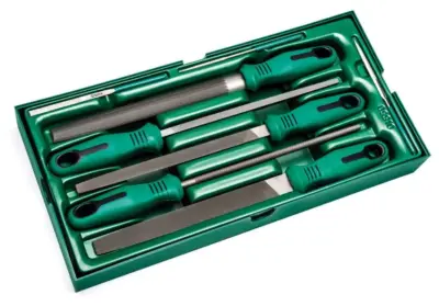 Set lime di emergenza con manico 8 pezzi utensili limette metallo robusto