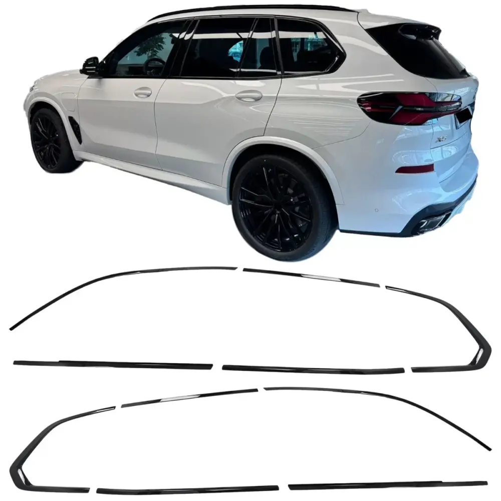 Set Modanature Shadow Line Nero Lucido per BMW X5 G05 dal 2018