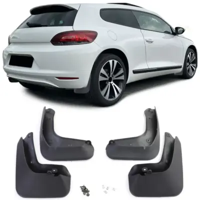 Set Paraspruzzi Anteriore e Posteriore per Volkswagen Scirocco Iii 2008-2017