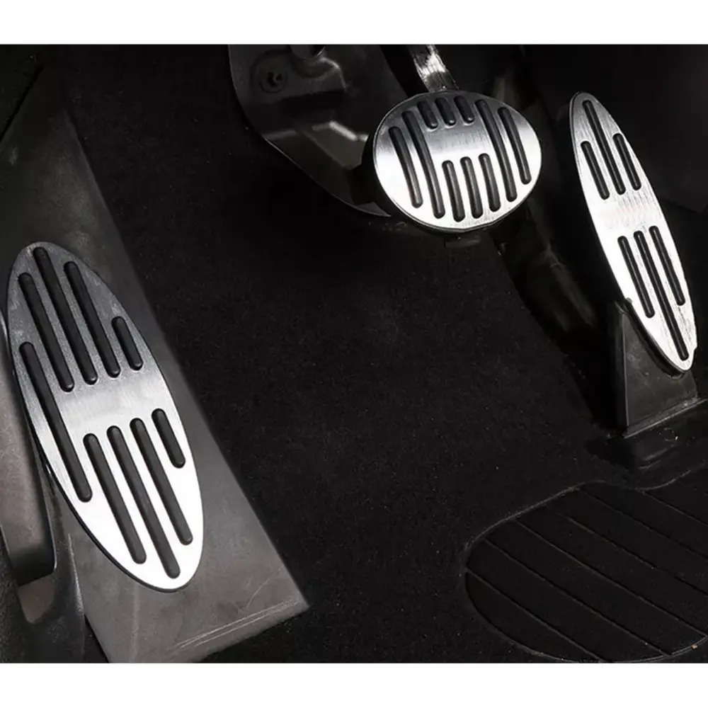 Set Pedali in Alluminio + Poggiapiedi per Mini One Cooper R55 R56 R57 R58 R59