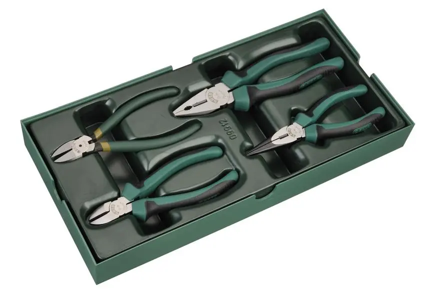 Set pinze multiuso con vassoio attrezzi manuali ferramenta