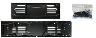 Set portatarghe anteriori e posteriori in metallo robusto accessori auto