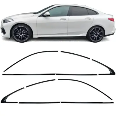 Set Profili Decorativi Neri Lucidi per BMW Serie 2 F44 Gran Coupe