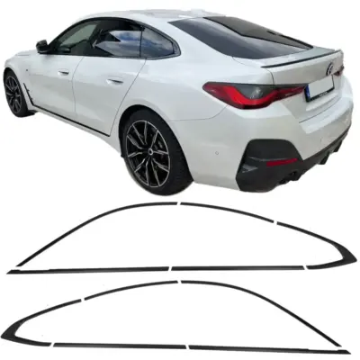 Set Profili Decorativi Neri Lucidi per BMW Serie 4 G26 Gran Coupe