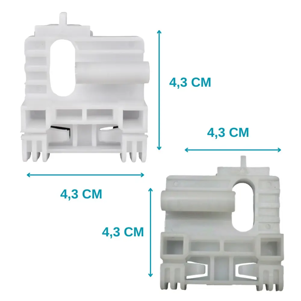 Set Riparazione Finestrini Posteriori Plastica Destro e Sinistro per Jeep
