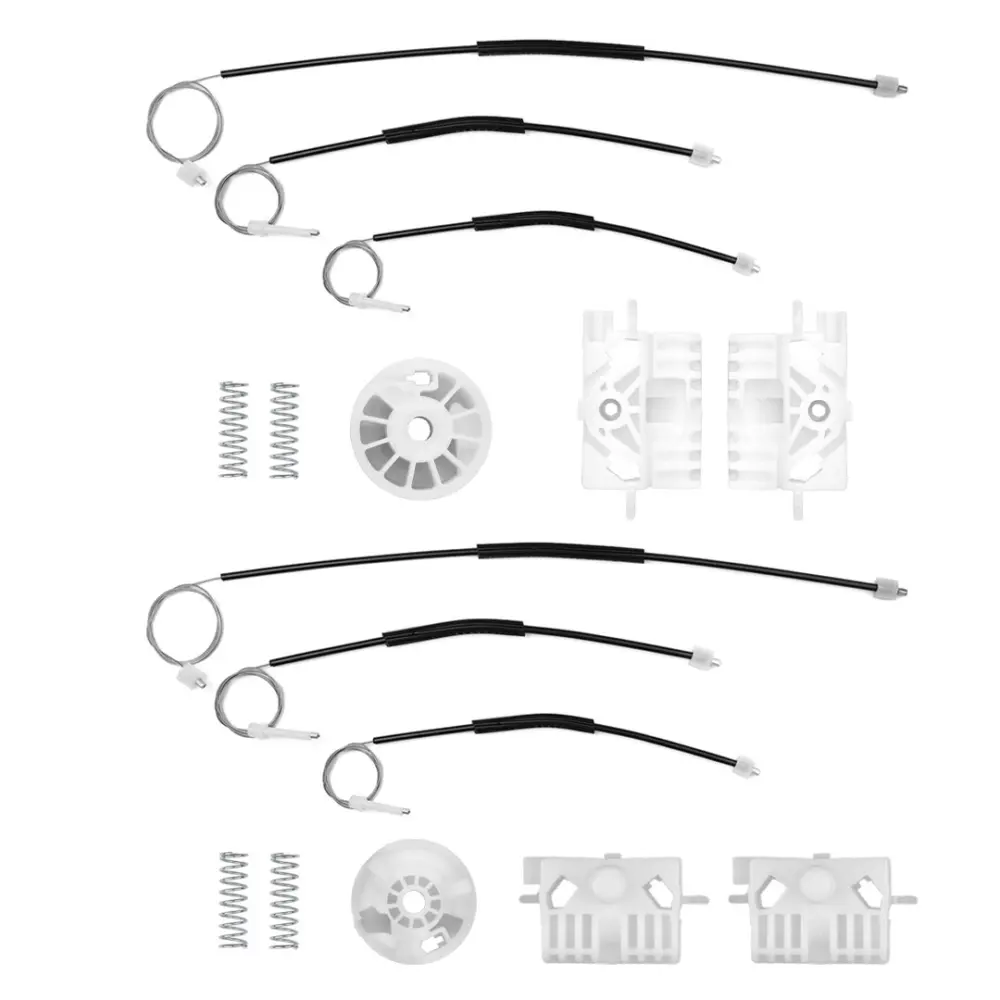 Set Riparazione Vetro Porta Anteriore Destro e Sinistro per Renault Clio 3