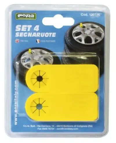 Set segnaruote segnalatori sicurezza emergenza stradale riflettenti