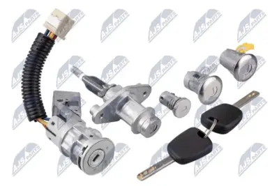 Set Serratura Lucchetto Anteriore e Posteriore per Citroen C1 2005- Peugeot 107