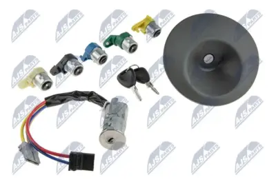 Set Serratura Lucchetto Completo Anteriore Posteriore per Renault Kangoo 1997
