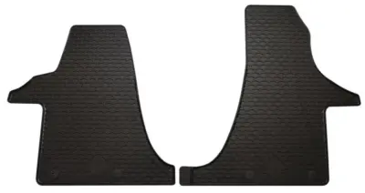 Set tappetini auto anteriori in gomma resistente antiscivolo per Volkswagen T6.1