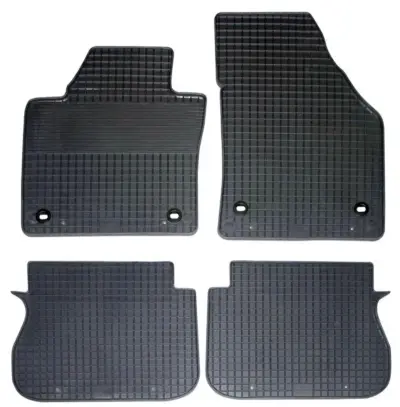 Set tappetini auto gomma antiscivolo TPE su per Volkswagen Caddy 2004-2020