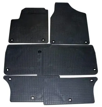Set tappetini auto in gomma antiscivolo per Seat Alhambra 7 Posti 1996-2010