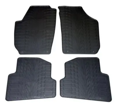 Set tappetini auto in gomma antiscivolo per Skoda Fabia II, Wagon 2007-2014