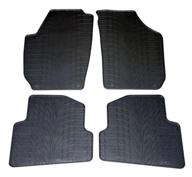 Set tappetini auto in gomma antiscivolo per Skoda Fabia II, Wagon 2007-2014