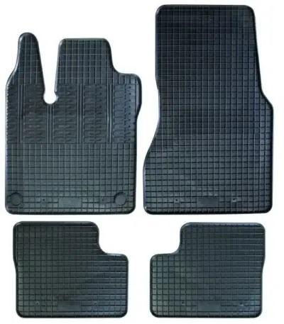 Set tappetini auto in gomma antiscivolo resistente per Smart Forfour dal 2014