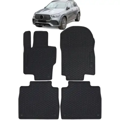 Set Tappetini in Gomma Neri Premium per Mercedes GLE V167 dal 2018