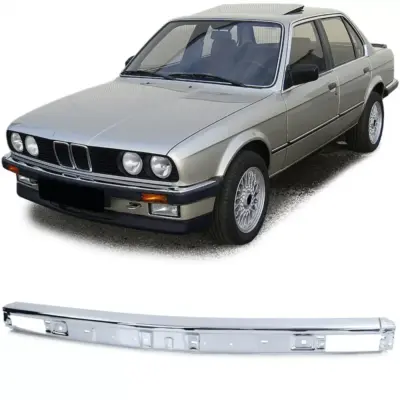 Sezione Centrale Cromata Paraurti Anteriore per BMW Serie 3 E30 82-87
