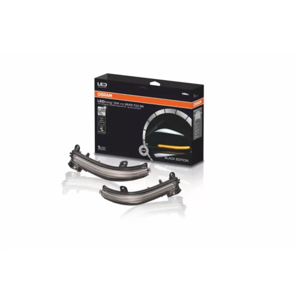 Specchietti LED Neri Fumé Anteriore Dx e Sx per BMW Serie 1
