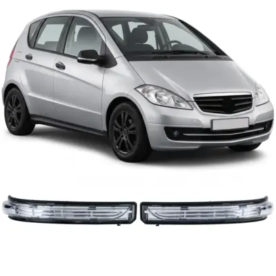Specchietto Frecce Set Bianco Destro e Sinistro per Mercedes Classe A W169
