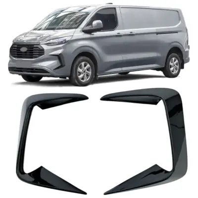 Splitter Anteriore per Ford Tourneo Transit Custom dal 2023, ABS, Nero Lucido