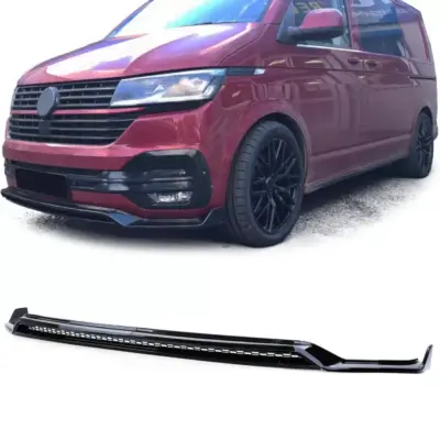 Spoiler Anteriore con Splitter e Griglia Nero Lucido per VW Bus T6.1 dal 19