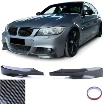 Spoiler Anteriore in Effetto Carbonio per BMW Serie 3 E90 E91 2008-2012
