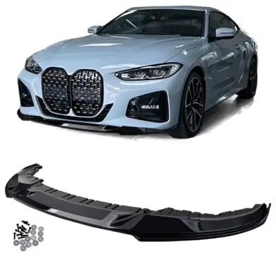 Spoiler Anteriore Lucido Nero per BMW Gran Coupe G26 4 Series
