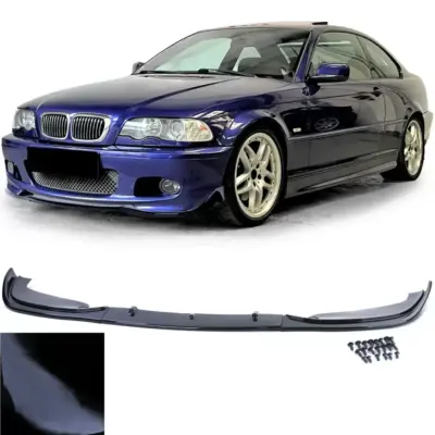 Spoiler Anteriore Lucido Nero per BMW Serie 3 E46 Coupé Cabrio
