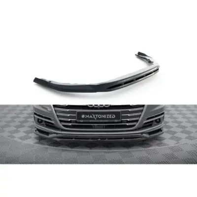 Spoiler Anteriore Nero Lucido per Audi A8 D5 2017-2021