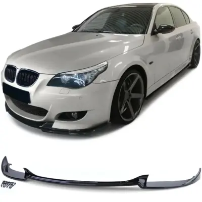 Spoiler Anteriore Nero Lucido per BMW Serie 5 E60 E61 2007-2009 M-Pacchetto