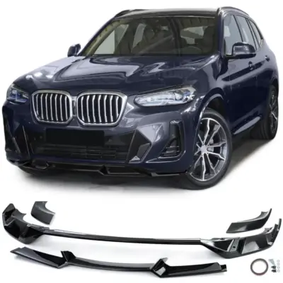Spoiler Anteriore Nero Lucido per BMW X3 G01 dal 21