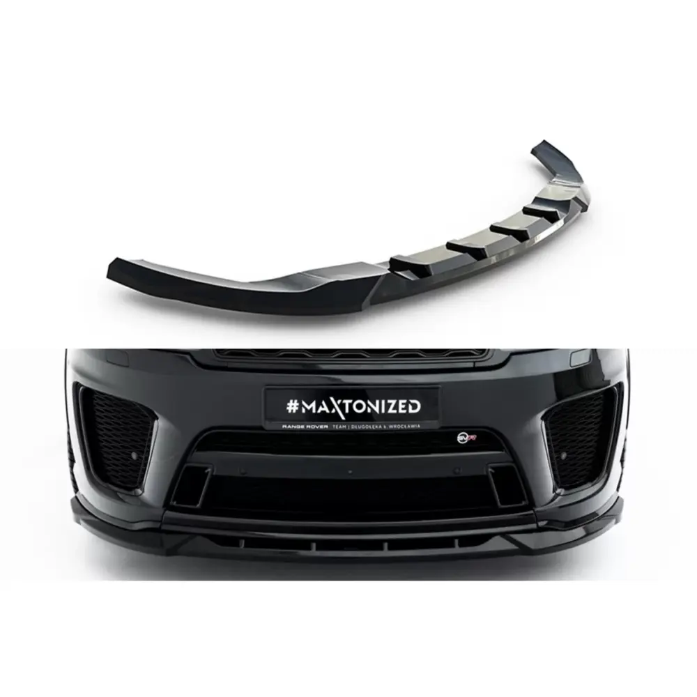 Spoiler Anteriore Nero Lucido per Land Rover Range Rover MK2 Facelift 2018-2022