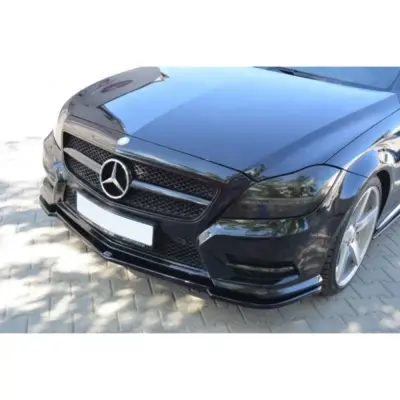 Spoiler Anteriore Nero Lucido per Mercedes CLS C218 2011-2014